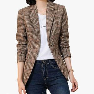 Plaid blazer NWT